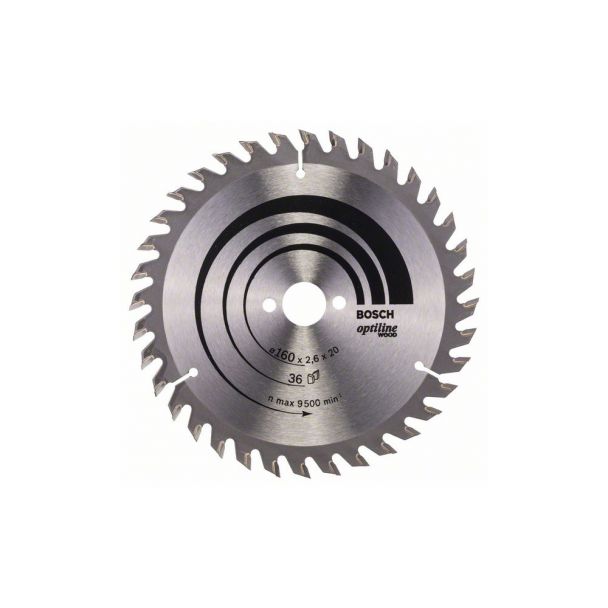 BOSCH - Panza fierastrau circular Optiline Wood 160x20mm, 36 dinti [2608640597]