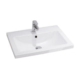 Lavoar baie suspendat alb lucios 60 cm, dreptunghiular, Cersanit Como