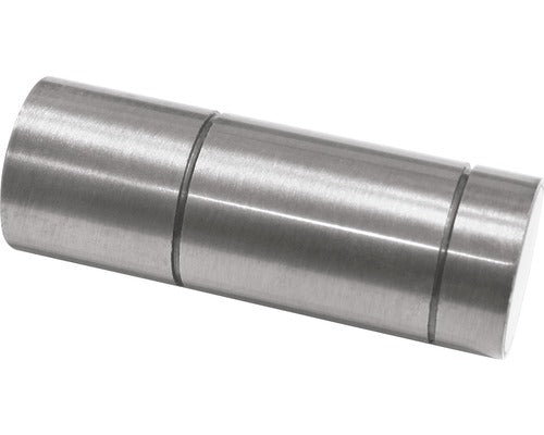 Capat Romana Cilindru Argintiu Satinat Ø 20 Mm, Set 2 Buc