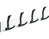 Cuier De Perete Cu 4x3 Carlige Hettich Country 500x135x53 Mm, Lemn Alb Lacuit