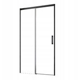 Usa glisanta pentru nisa Radaway Idea Black DWJ stanga 120x200,5 cm, sticla transparenta, profil negru