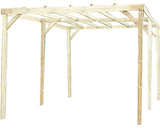 Carport Habrita Lemn De Pin Impregnat In Autoclava 300x497x246 Cm