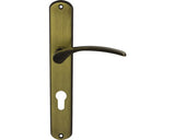 Manere Cu Sild Usa Interior Verofer Vieneta 72/235 Mm, Pentru Cilindru, Alama Grafiata