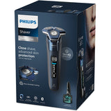 Aparat de Ras PHILIPS Shaver Series 7000 S7886/55, Acumulator, Autonomie 60 min, SkinIQ, Negru
