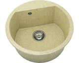 Chiuveta Bucatarie Rotunda Fat Avangard 223 Ø51 Cm, Granixit Madara