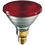 Bec InfraRosu Industrial Philips, E27, 100W, dimabil, incandescent, Rosu