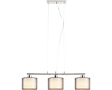 Lustra Anastasia E27 Max. 3x60w, Crom/maro