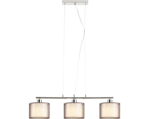Lustra Anastasia E27 Max. 3x60w, Crom/maro