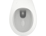 WC pe pardoseala inaltat Form & Style, evacuare orizontala, alb
