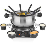 Set Aparat TRISTAR Fondue FO-1109, 1.3l, 1400W, Argintiu-Negru