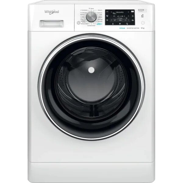 Whirlpool FFD 8469 BCV EE Masina de spalat cu incarcare frontala, 1400 rpm, tehnologie 6th sense, Clasa energetica A, 8 kg, 59,5 cm, Alb