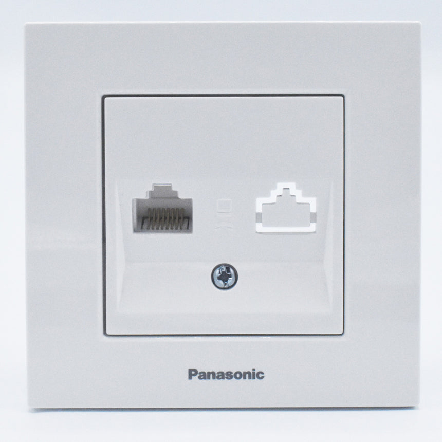 Priza cal.simpla cat6 karre plus panasonic alb