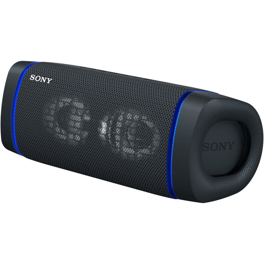 Boxa portabila Sony SRS-XB33B, Extra Bass, Efect de lumini, Rezistenta la apa IP67, Bluetooth 5.0, NFC, Autonomie 24 ore, Microfon, USB Type-C, Negru
