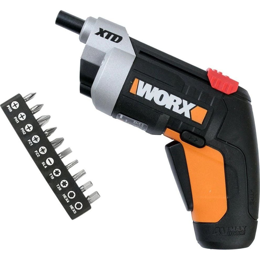 Surubelnita fara fir, Worx, 4V, 230 rpm, Negru/Portocaliu