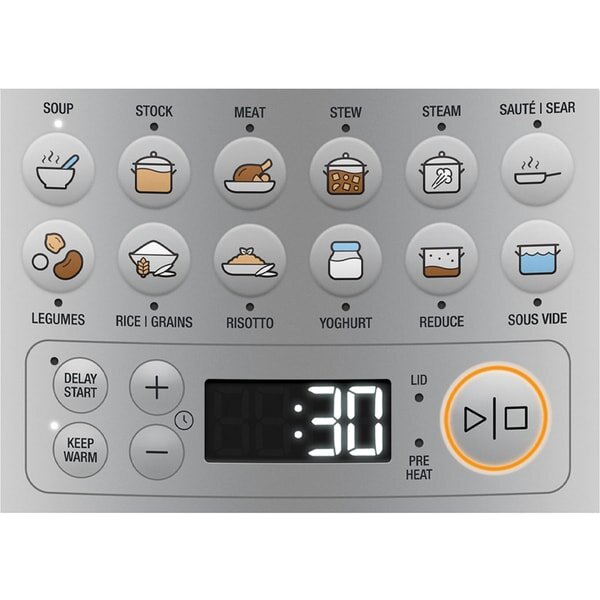 Oala sub Presiune Electrica SAGE SRP680, 6l, 1100W, Argintiu-Negru