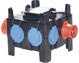 Distribuitor Electric Trifazic Pce 6 Prize (4 Cp + 2 Trifazate), Pentru Exterior Ip44, Incl. Siguranta 10ka