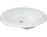 Lavoar Oval Neo, 56 cm, Montaj Incastrat, Alb