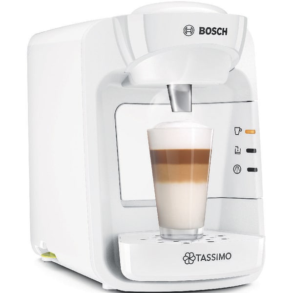 Espressor capsule BOSCH Tassimo Suny TAS3104, 0.8l, 1300W, 3.3 bar, alb