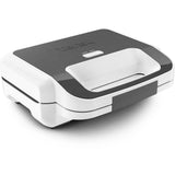 Sandwich-maker Tefal Snack XL SW701110 2in1, 850W, 2 seturi de placi detasabile, alb/ gri