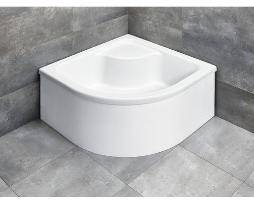 Cadita De Dus Semirotunda Radaway Naxos A 80x80x41 Cm Acril Alb Sba8841-1