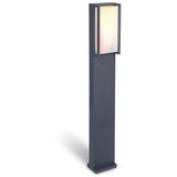 Lampa de exterior Qubo, Lutec, Metal, Lumina LED, Gri