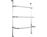 Cuier baie FORM & STYLE 3 bare si prindere pe usa / cabina dus 86 x 65 x 22 cm