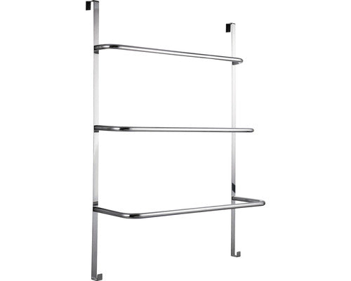 Cuier baie FORM & STYLE 3 bare si prindere pe usa / cabina dus 86 x 65 x 22 cm