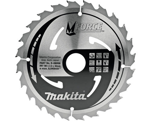Panza circular pentru lemn Makita 190x30x1.2/2 mm, 24TH