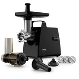 Masina de tocat carne Tefal HV7 Plus 6 in 1 NE553838, 2000 W, 2.8 kg/min, accesorii pentru kebbe, carnati, suc de rosii, 3 grile din inox, functie reverse, negru