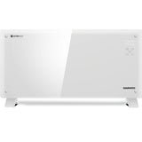 Convector electric smart Daewoo DGH2000WIFI, 2000 W, Suprafata incalzire sticla, Conectare WIFI compatibil cu Android si iOS, Touch control, Display LED, Timer, Alb