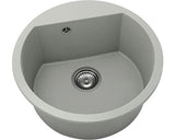 Chiuveta Bucatarie Rotunda FAT Avangard 223 Ø51 cm, Marmura Compozita Gri Inox