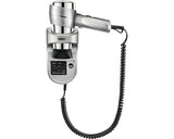 Uscator par hotel Valera Action Super Plus 1600 Shaver Silver, 1600W, 3 trepte temperatura, 2 viteze, Montare pe perete, Gri