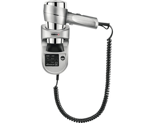 Uscator par hotel Valera Action Super Plus 1600 Shaver Silver, 1600W, 3 trepte temperatura, 2 viteze, Montare pe perete, Gri