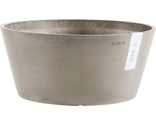 Ghiveci Ecopots Frankfurt Plastic Ø 30, 5 Cm H 15 Cm Maro-gri