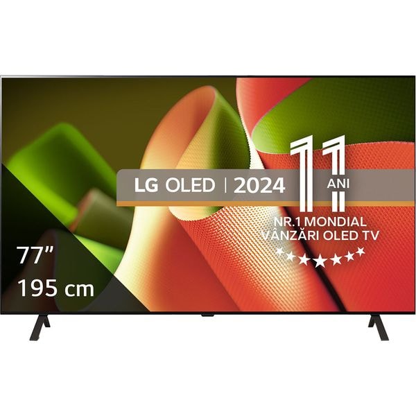 Televizor LG OLED 77B43LA, 195 cm, Smart, 4K Ultra HD, 100 Hz, Clasa F (Model 2024)
