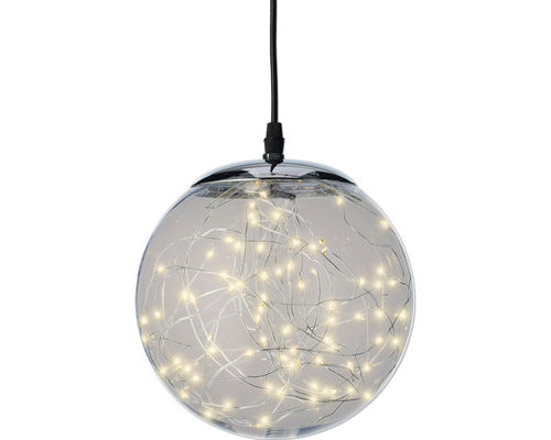 Glob Craciun Lumino 140 Micro Led-uri Ø 30 Cm Transparent