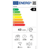 Masina de Spalat Rufe Frontala HISENSE WF7S1247BB, Steam, 12 kg, 1400rpm, Clasa A, Wi-Fi, Negru