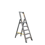 Scara aluminiu , dubla cu trepte pe o parte 9305 Alverosal, aluminiu