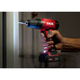 Masina de gaurit fara fir, Skil, 1 acumulator, 1300 rpm, 2700 AA, 12 V, 2,0 Ah Li-ion, Rosu/Negru