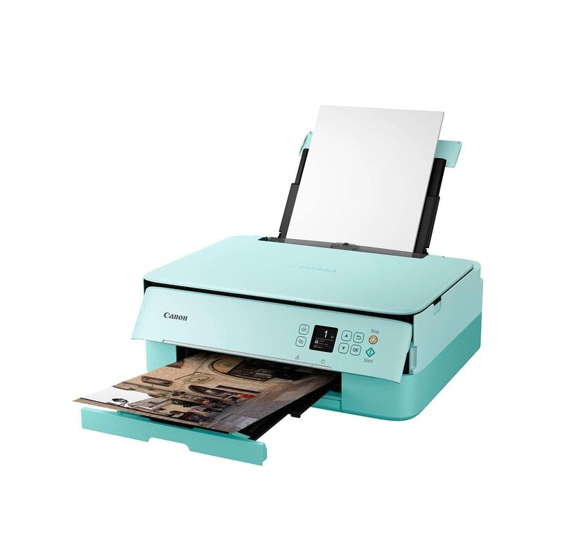 Imprimanta multifunctionala Pixma TS5353A DW, Canon, A4, WiFi, USB, Compatibil cu Windows 10/8.1/7/SP1OS X/macOS, Verde
