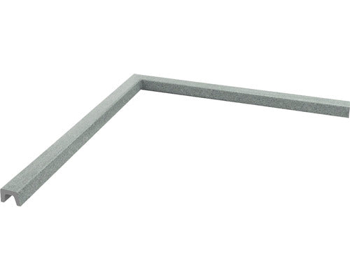 Prag Cabina dus unghi drept din granixit 125x125 cm Platina