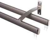 Galerie Dubla Aluminiu, Prindere De Perete, Bronz 100 Cm