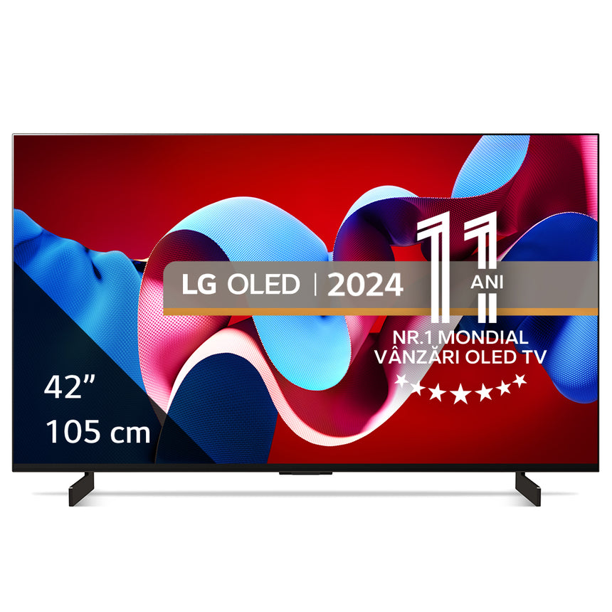 Televizor LG OLED evo 42C41LA, 105 cm, Smart, 4K Ultra HD, 100 Hz, Clasa G