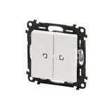 Intrerupator Dublu Legrand Valena Life 752128 10A Alb