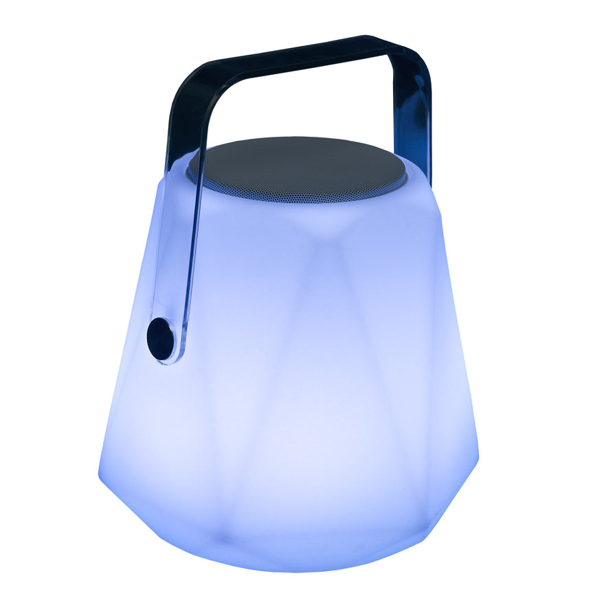 Lampa portabila LED RGBW, bluetooth/wireless si leduri cu jocuri de lumina Klausen, Ritual Tl1 S, Alb, 1 x 5 W