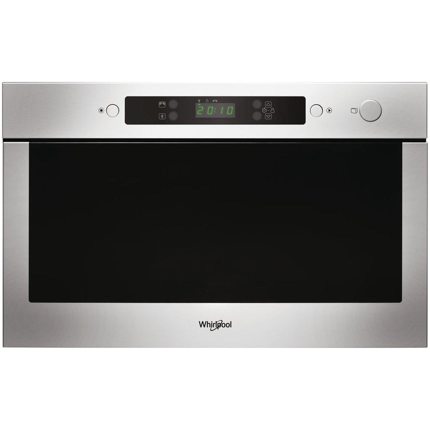 Cuptor cu microunde incorporabil Whirpool AMW435IX, 22 l, 750 W, Tehnologie 3D, Timer, Keep Warm, Afisaj digital, Child lock, Inox