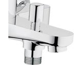 Baterie cada Grohe BauEdge 23334000, 1/2'', monocomanda, cartus ceramic, diverter, protectie reflux, crom