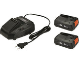 Set 2 Acumulatori & Statie De Incarcare Gardena P4a Pba 18v, Capacitate 2x 2, 5ah Li-ion