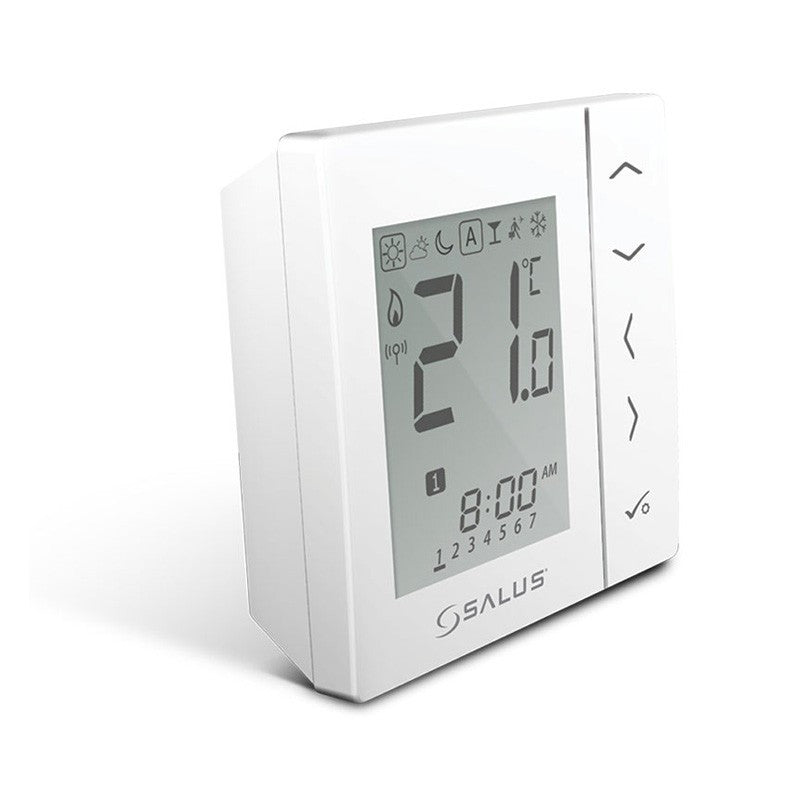 Termostat multifunctional Salus VS10WRF, montare in doza, pentru centrul de comanda KL08RF, capul termostatic TRV10RFM si boilerul de cazan RX10RF