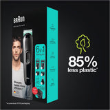 Aparat de Tuns Multifunctional 6 in 1 BRAUN GK3321, Acumulator, 50 Minute Autonomie, Negru